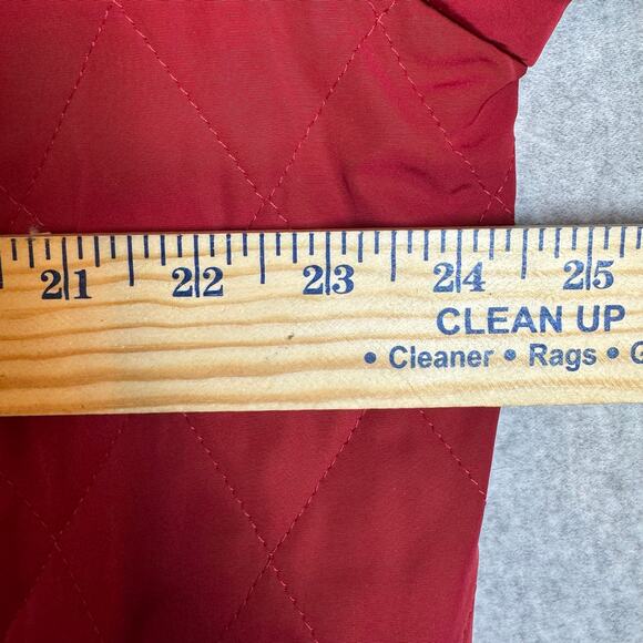 Talbots Coat Women’s XL Red Quilted Minimalist Outdoors Business Casual Preppy - Picture 9 of 11